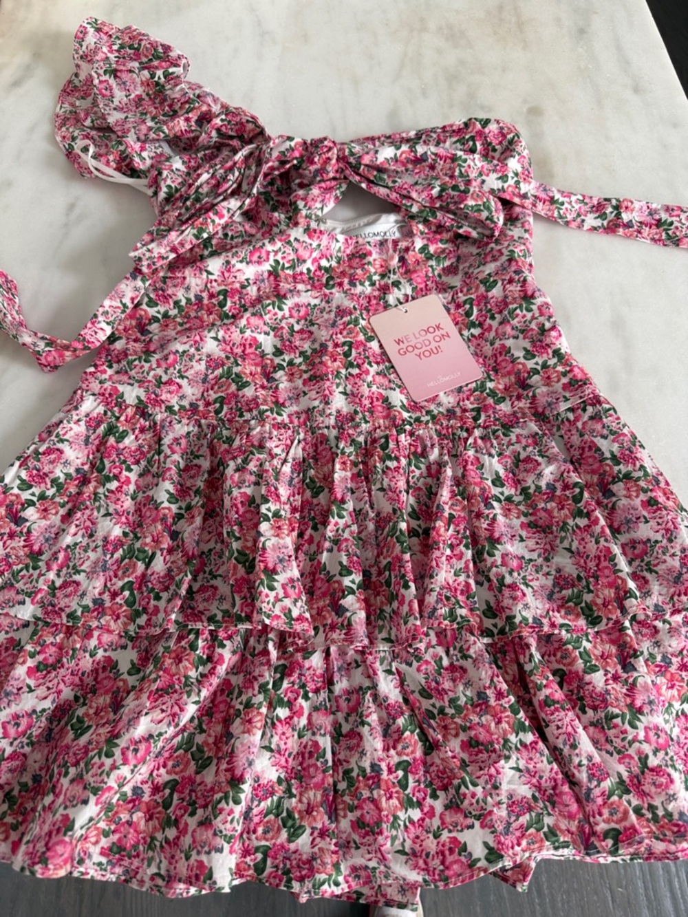 Floral Pink Sundress for Kids - Charming Summer Dress